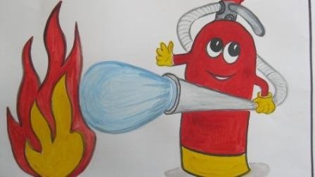 Рисунки на тему пожарная безопасность легкие
