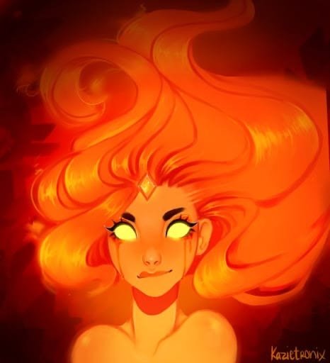 Принцесса пламя арт хуманизация
