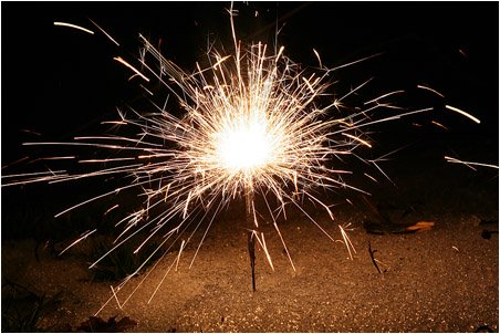 Салют петарда бенгальский огонек