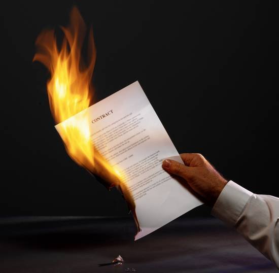 Сжигание бумаги