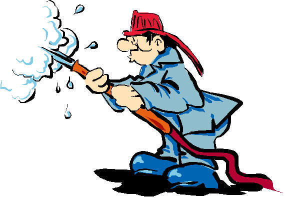 Тушение пожара анимация