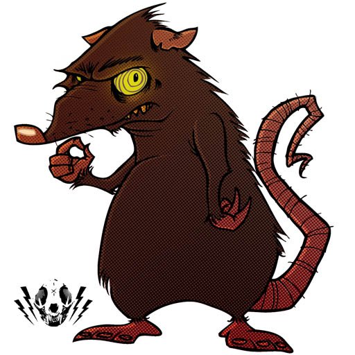 Злая крыса из мультика