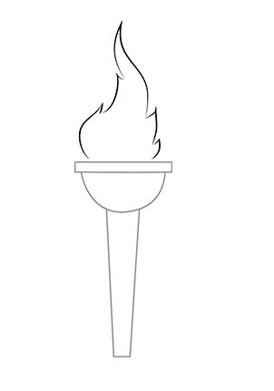 Факел в геральдике