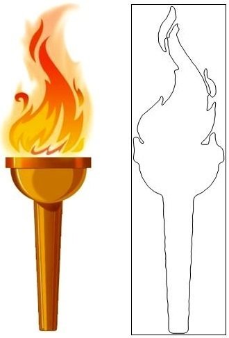 Факел для срисовки