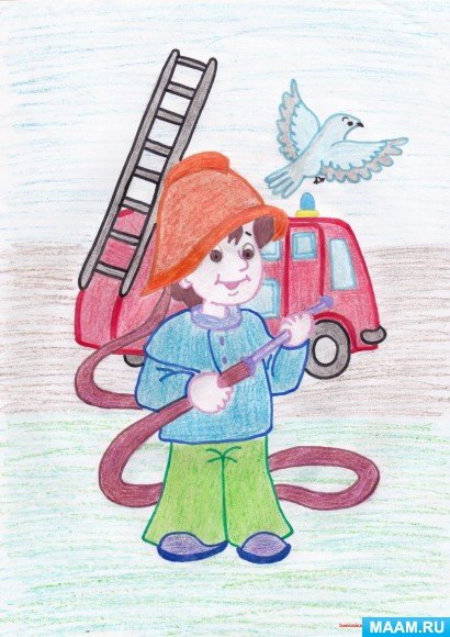 Месячник пожарной безопасности рисунки