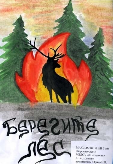 Берегите лес от пожара рисунки на конкурс