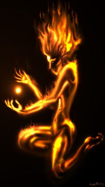 Огненный Элементаль саламандра