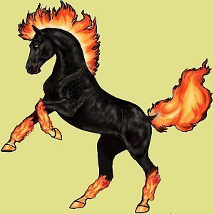 Огненный конь для детей