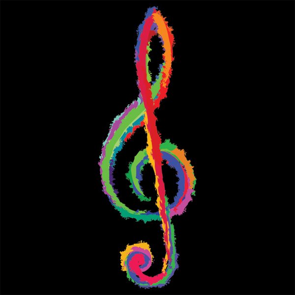 Скрипичный ключ Радужный