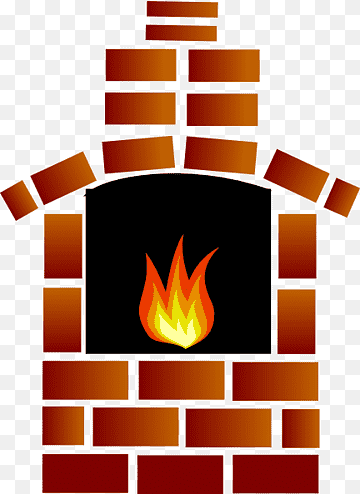 Огонь в печи рисунок