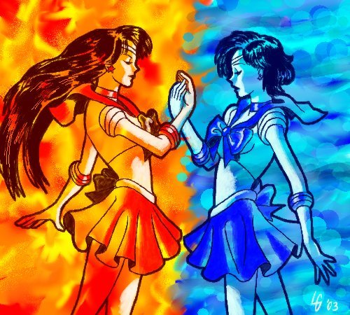 Рисунки в стиле девочек стихий