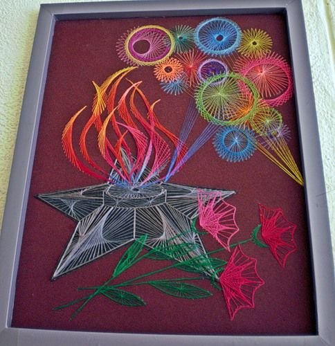 Изонить 9 мая день Победы