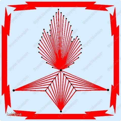 Изонить 9 мая схема