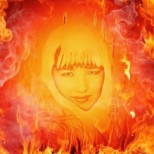 Девушка огонь прикол