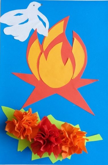 Аппликация вечный огонь