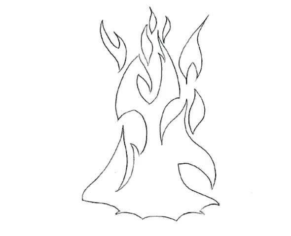 Рисунки в огне карандашом легкие