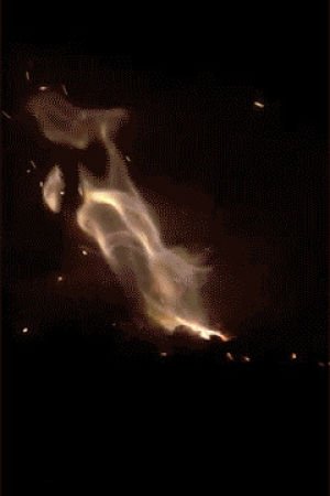 Мотылек и огонь анимация