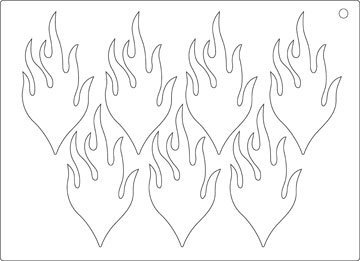Языки пламени для вырезания