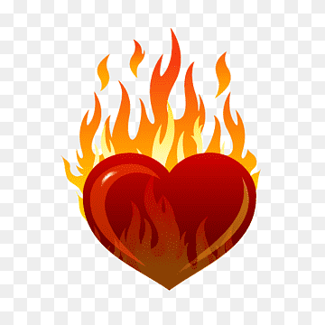 Огненное сердце для фотошопа