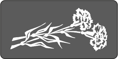 Трафареты на окна гвоздики