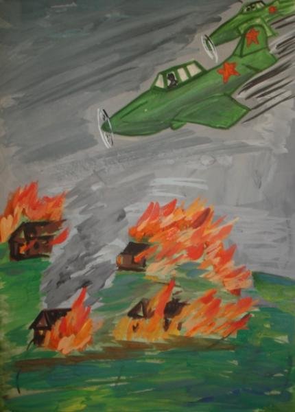 Рисунок на военную тему 4 класс