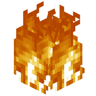 Огонь из МАЙНКРАФТА без фона
