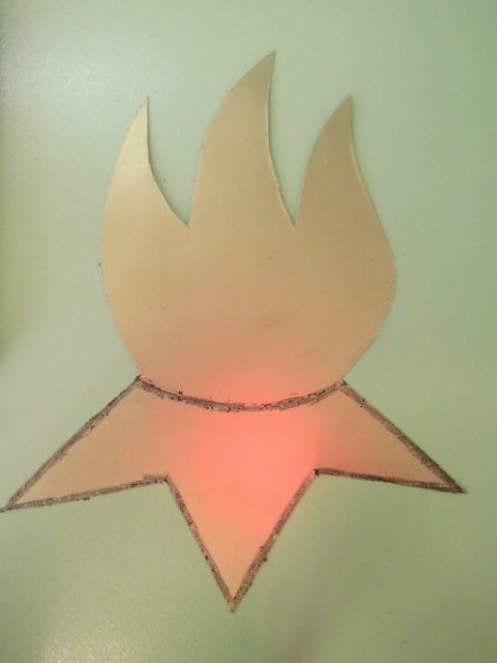 Аппликация вечный огонь в средней группе