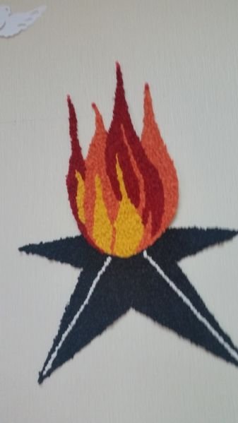 Вечный огонь из ниток