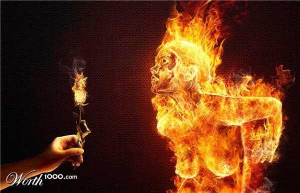 Фигура в огне