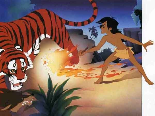 Книга джунглей Шерхан и Маугли