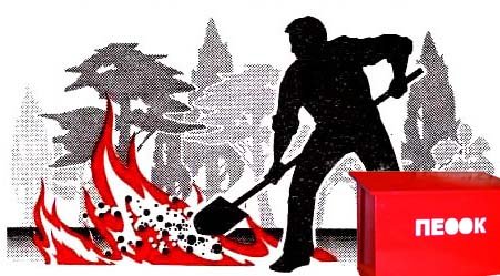 Тушение песком