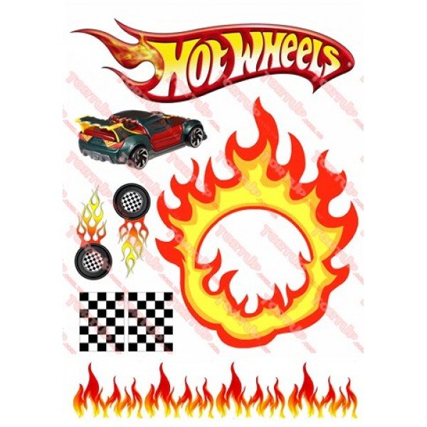 Хот Вилс колесо для сахарной печати