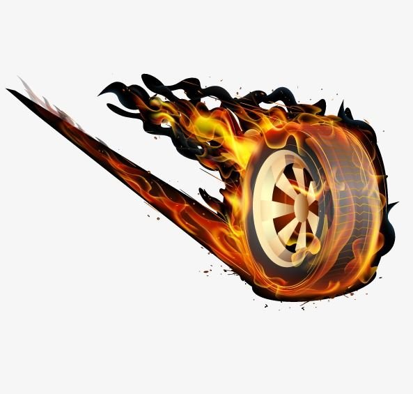 Горящее колесо хот Вилс