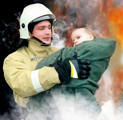 Спасение детей из пожара