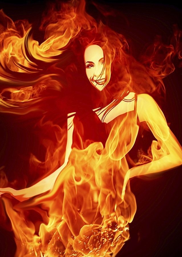 Женщина в огне книга. Девушка с огненными волосами. Женщина огонь. Волосы горят.