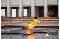 Вечный огонь на Поклонной горе в Москве