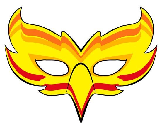 Маска на голову огонь