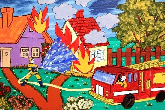 Иллюстрация на тему пожарная безопасность