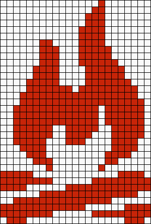 Огонь по клеточкам в тетради