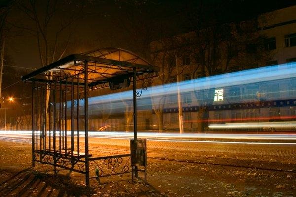 Остановка с фонарем