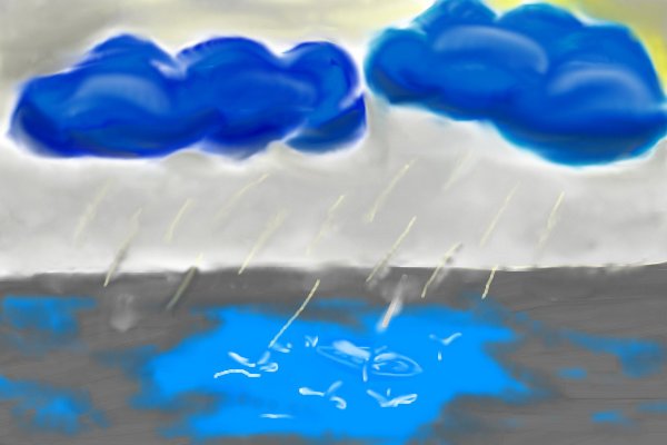 Рисование с малышами тучка