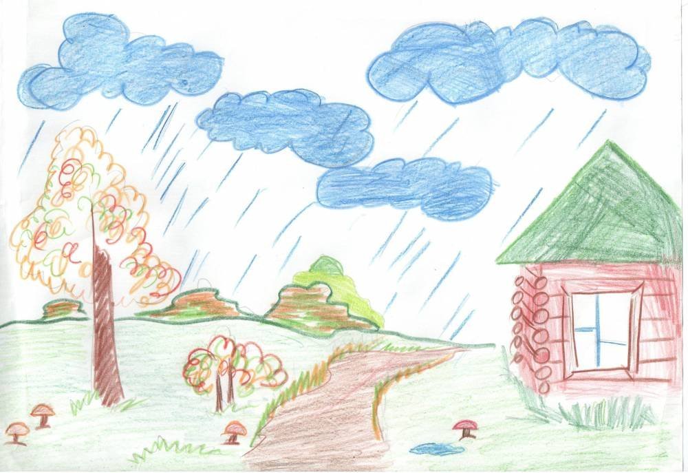 Иллюстрация к стихотворению если. Рисунок лето. Рисование Весенняя гроза. Рисование в старшей группе идет дождь карандашами. Рисунки для 4 класса.