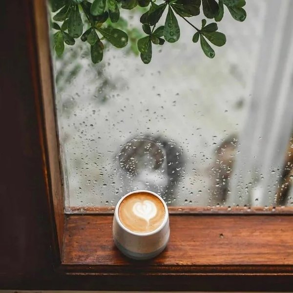 красивые картинки :: дождь :: кофе :: свеча :: art (арт)