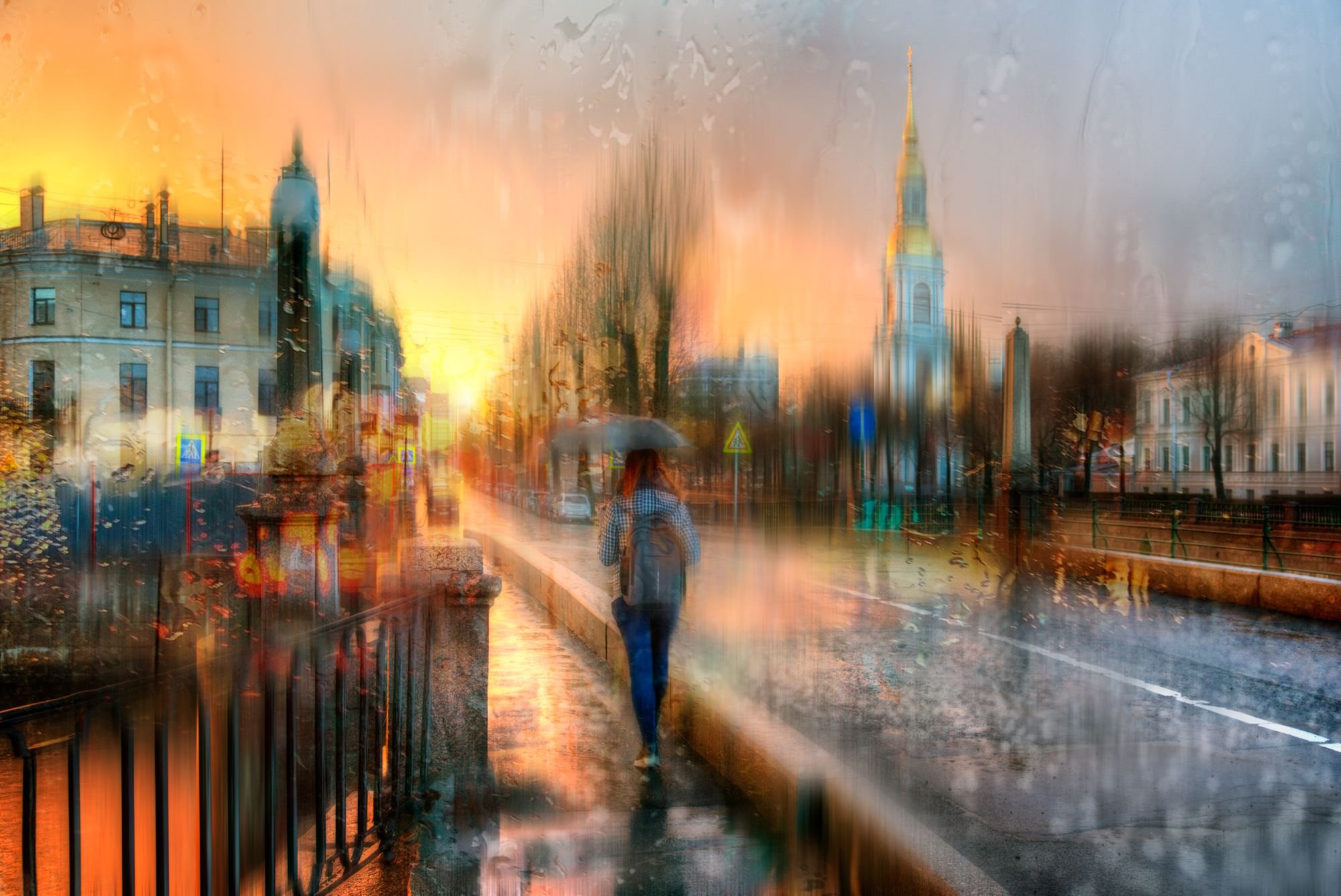 дождливый петербург фото