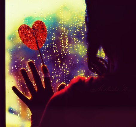 Сердечко дождь