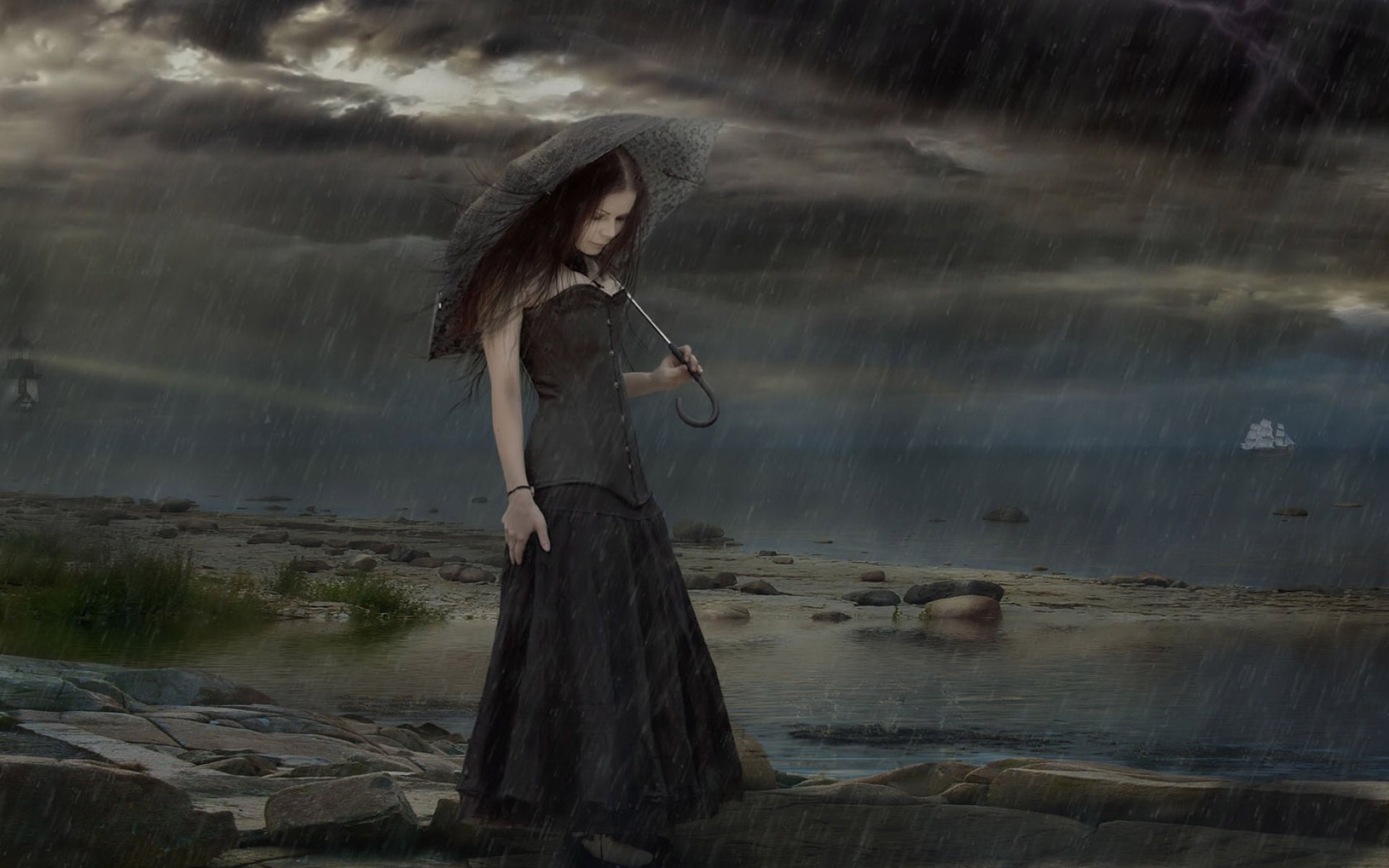 Песня я усталой путницей бреду. Девушка под дождем. Девушка дождь. Мистические девушки. Грустная девушка.