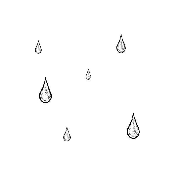 Капли карандашом