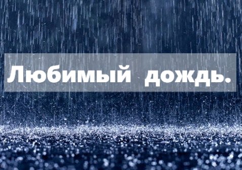 Люблю дождь