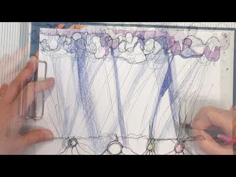 Техника Шаманский дождь Нейрографика