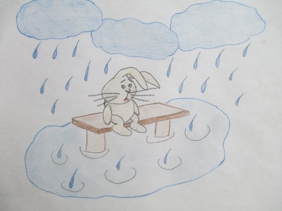 Рисование детьми зайку бросила хозяйка